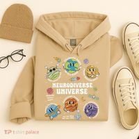 Autism Awareness Neurodiverse Universe Neurodiversity Hoodie thumb 4