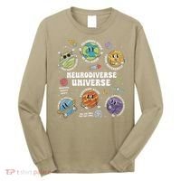 Autism Awareness Neurodiverse Universe Neurodiversity Long Sleeve Shirt thumb 0