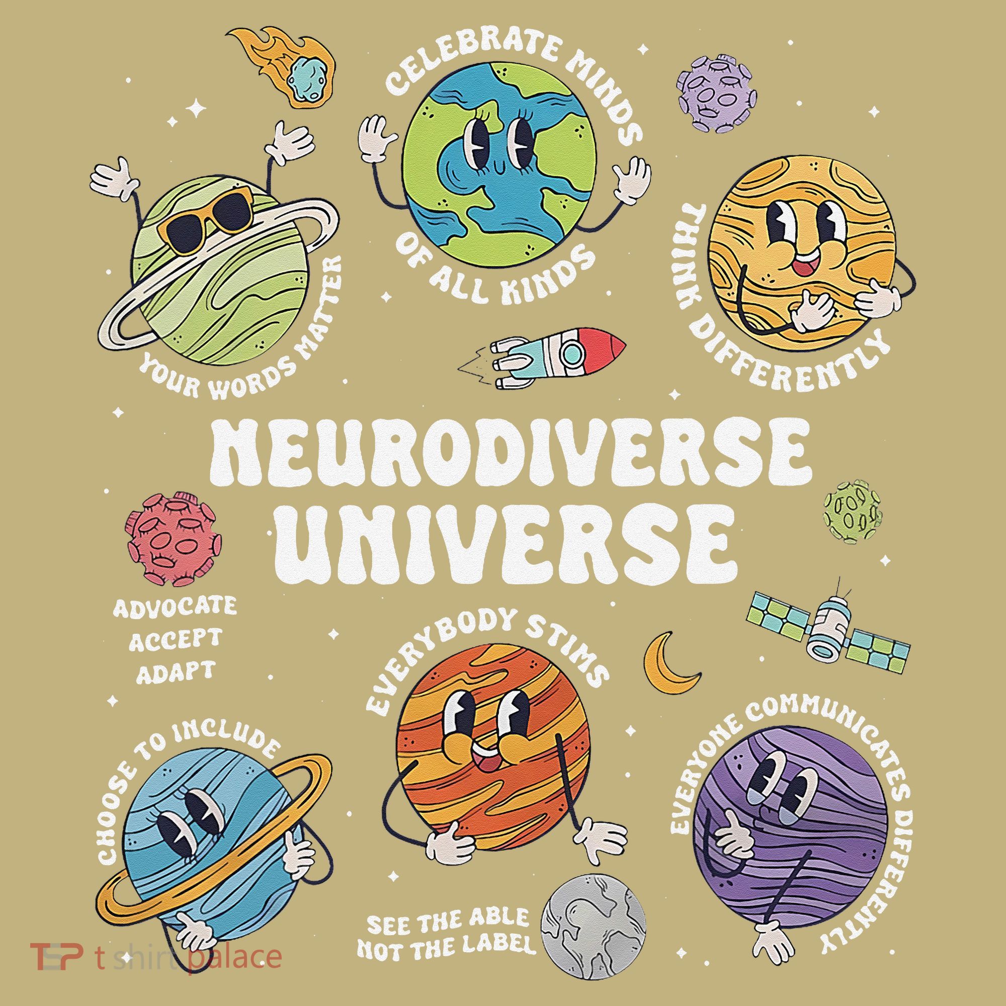 Autism Awareness Neurodiverse Universe Neurodiversity Long Sleeve Shirt