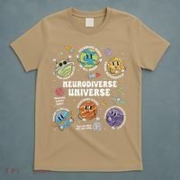 Autism Awareness Neurodiverse Universe Neurodiversity T-Shirt thumb 5