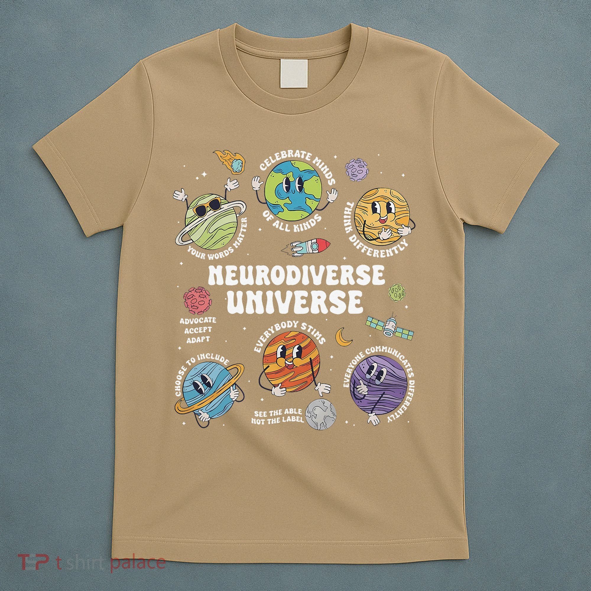 Autism Awareness Neurodiverse Universe Neurodiversity T-Shirt