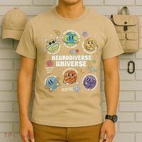 Autism Awareness Neurodiverse Universe Neurodiversity T-Shirt thumb 6
