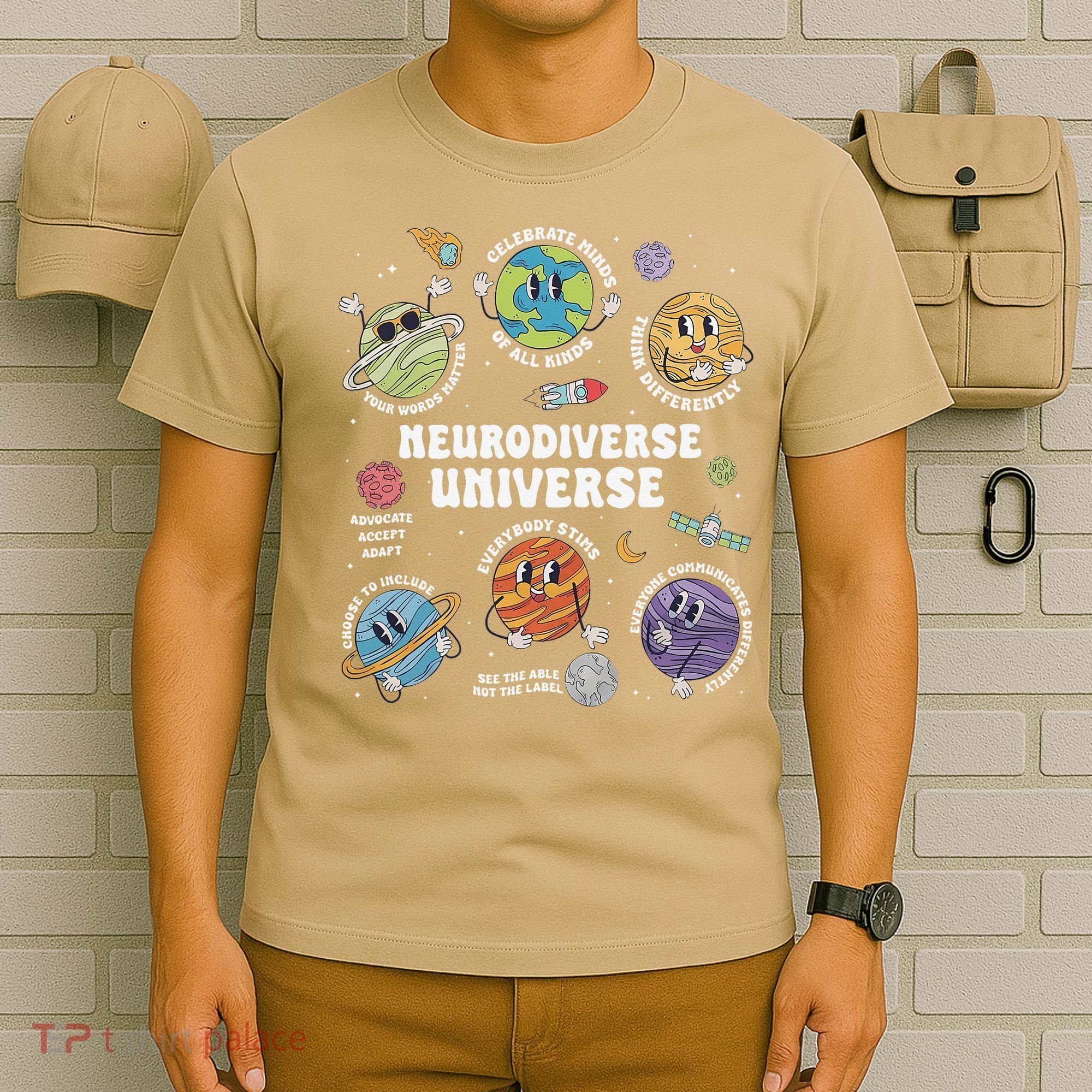 Autism Awareness Neurodiverse Universe Neurodiversity T-Shirt