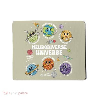 Autism Awareness Neurodiverse Universe Neurodiversity Mousepad
