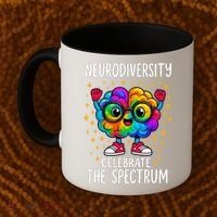 Autism Awareness Neurodiversity Celebrate The Spectrum Coffee Mug thumb 2