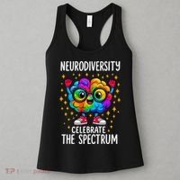 Autism Awareness Neurodiversity Celebrate The Spectrum Women's Tank Top thumb 3
