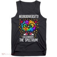 Autism Awareness Neurodiversity Celebrate The Spectrum Tank Top thumb 0