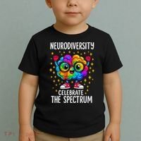 Autism Awareness Neurodiversity Celebrate The Spectrum Toddler T-Shirt thumb 2