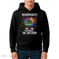 Autism Awareness Neurodiversity Celebrate The Spectrum Kids Hoodie thumb 4