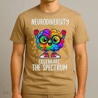 Autism Awareness Neurodiversity Celebrate The Spectrum T-Shirt thumb 3