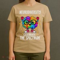 Autism Awareness Neurodiversity Celebrate The Spectrum T-Shirt thumb 4