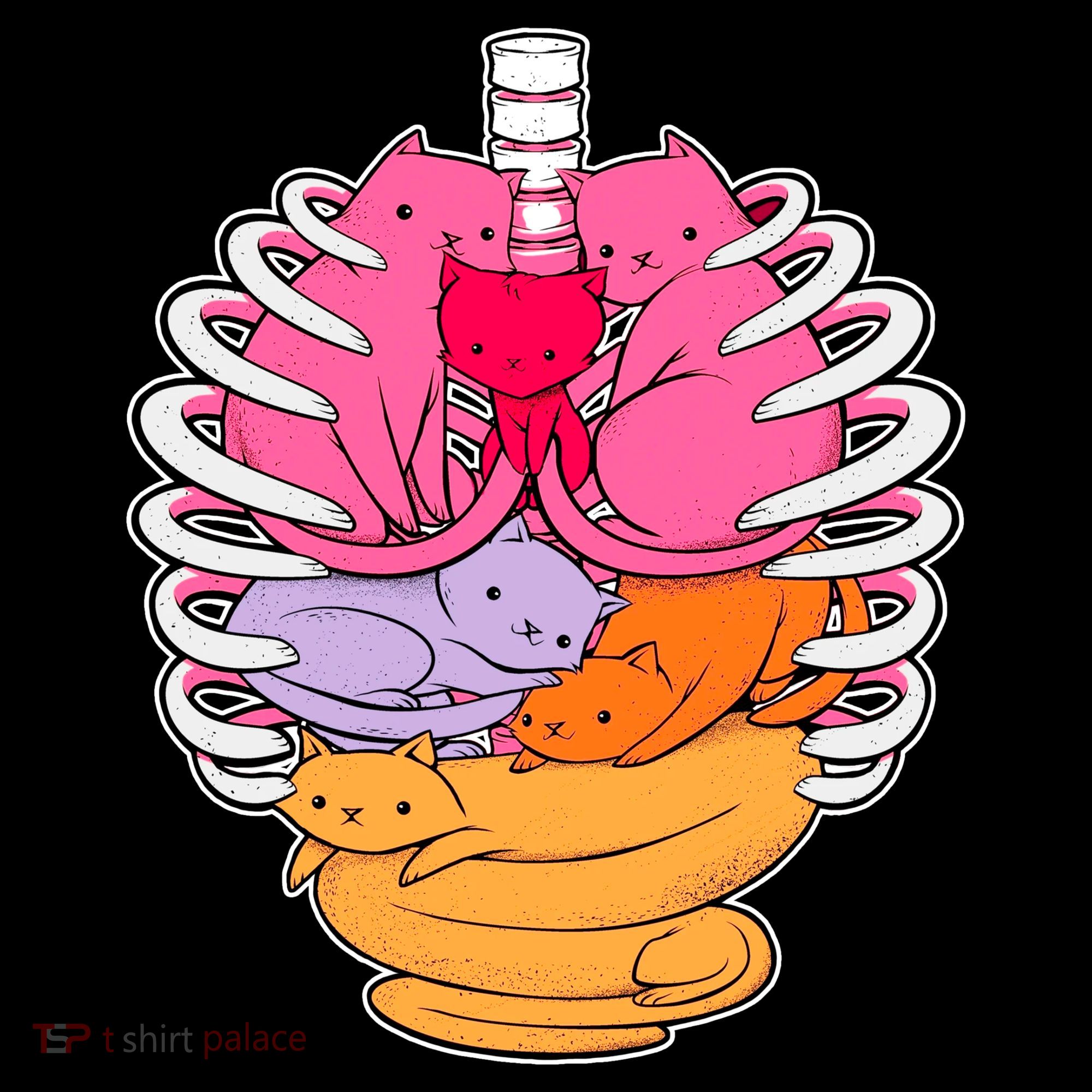 Aanatomicat Cat Chest Skeleton Backpack