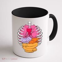 Aanatomicat Cat Chest Skeleton Coffee Mug thumb 1