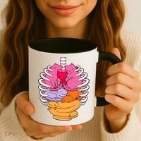 Aanatomicat Cat Chest Skeleton Coffee Mug thumb 3