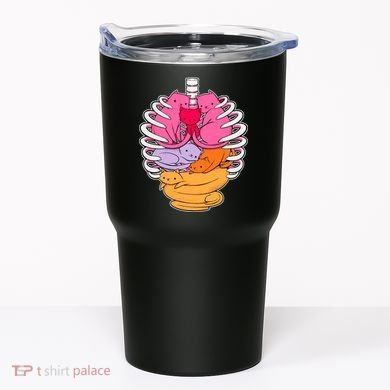 Aanatomicat Cat Chest Skeleton Tumbler