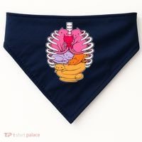 Aanatomicat Cat Chest Skeleton USA-Made Doggie Bandana thumb 0