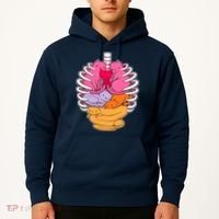 Aanatomicat Cat Chest Skeleton Hoodie thumb 2