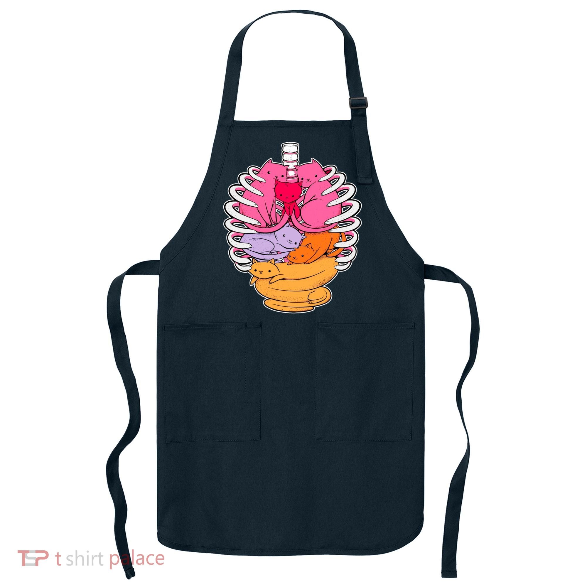 Aanatomicat Cat Chest Skeleton Apron