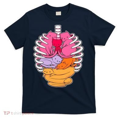Aanatomicat Cat Chest Skeleton T-Shirt