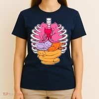 Aanatomicat Cat Chest Skeleton T-Shirt thumb 4