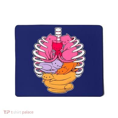 Aanatomicat Cat Chest Skeleton Mousepad