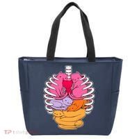 Aanatomicat Cat Chest Skeleton Tote Bag thumb 0