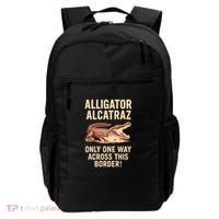 Alligator Alcatraz One Way Across This Border Backpack thumb 0