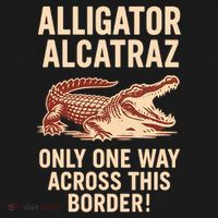 Alligator Alcatraz One Way Across This Border Bucket Hat thumb 4