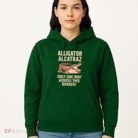 Alligator Alcatraz One Way Across This Border Hoodie thumb 5