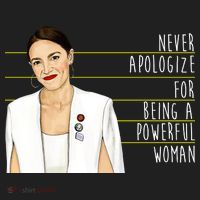 AOC Alexandria Ocasio Cortez Powerful Woman Quote Women's Sweatshirt thumb 2