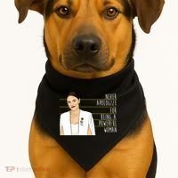 AOC Alexandria Ocasio Cortez Powerful Woman Quote USA-Made Doggie Bandana thumb 1