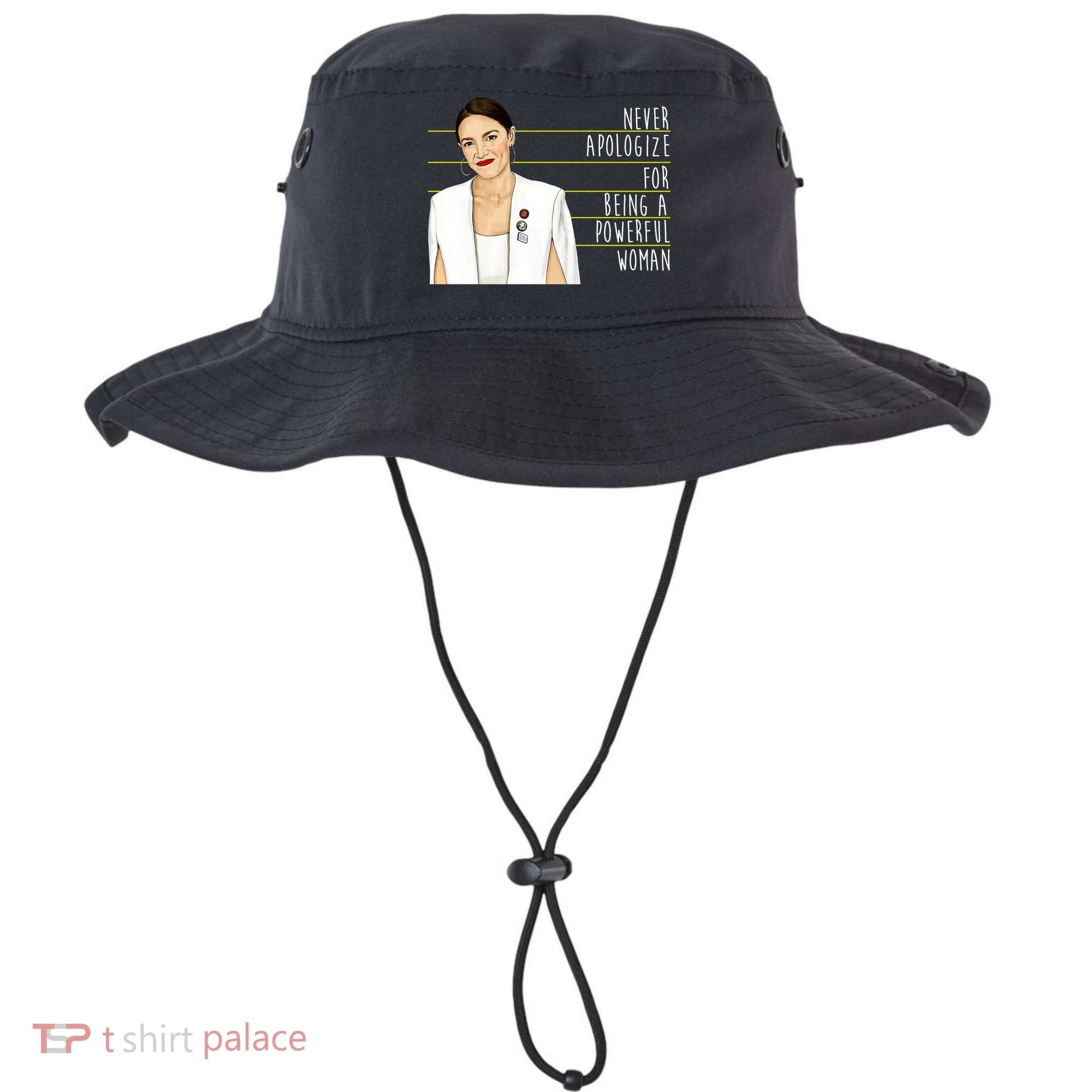 AOC Alexandria Ocasio Cortez Powerful Woman Quote Bucket Hat