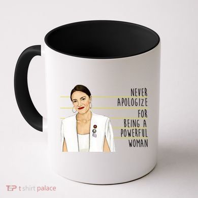 AOC Alexandria Ocasio Cortez Powerful Woman Quote Coffee Mug