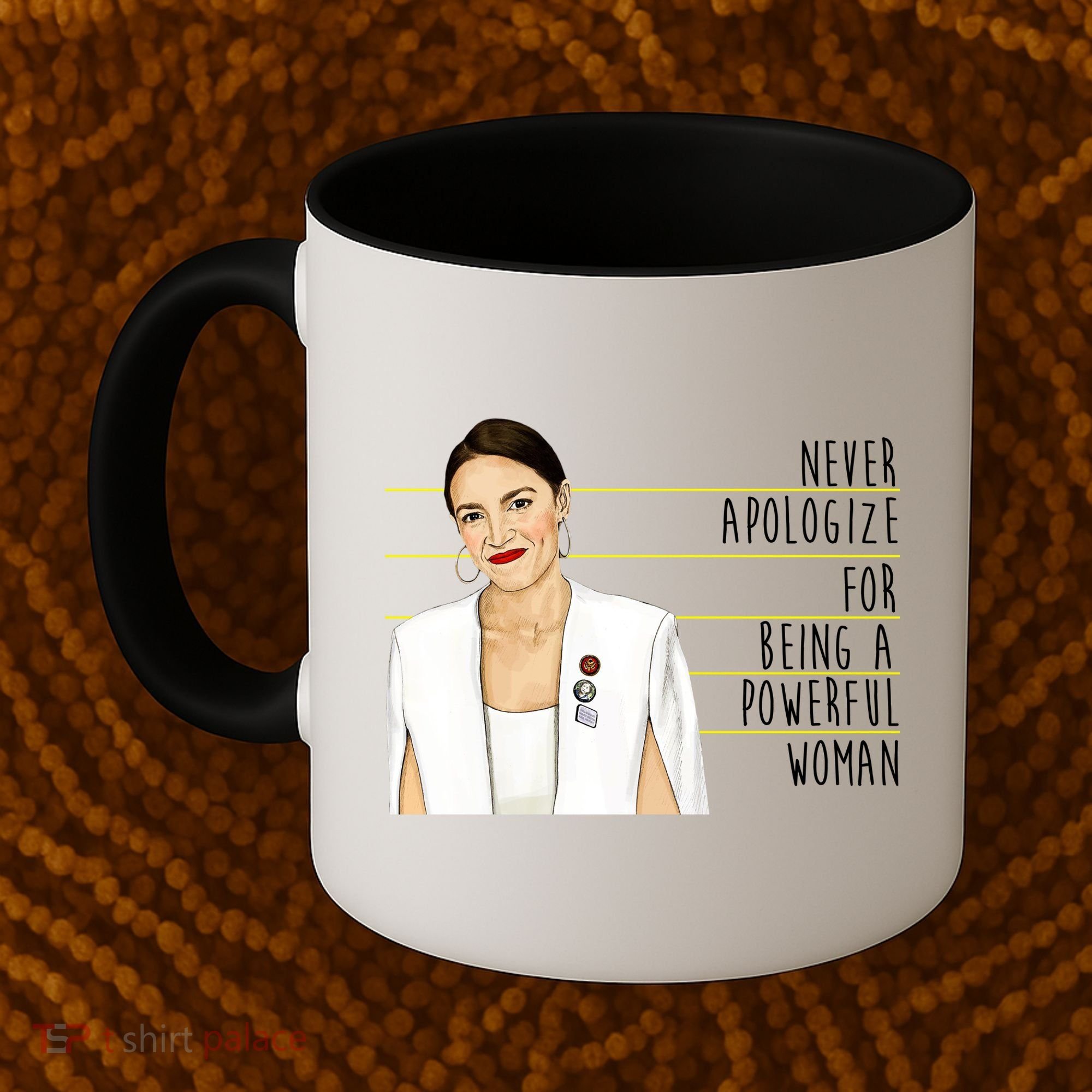 AOC Alexandria Ocasio Cortez Powerful Woman Quote Coffee Mug