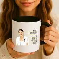 AOC Alexandria Ocasio Cortez Powerful Woman Quote Coffee Mug thumb 3