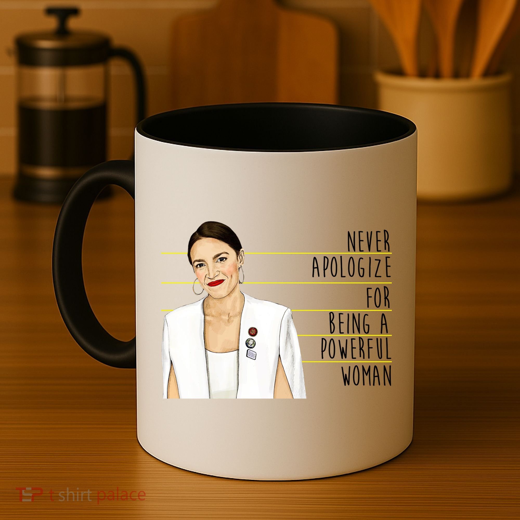 AOC Alexandria Ocasio Cortez Powerful Woman Quote Coffee Mug