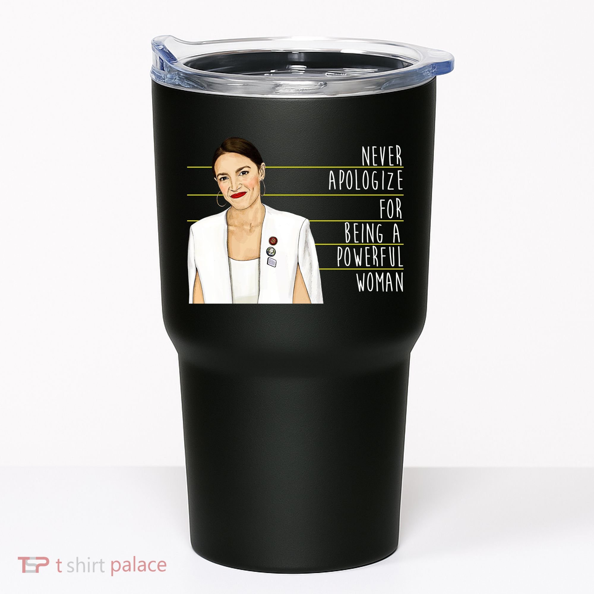 AOC Alexandria Ocasio Cortez Powerful Woman Quote Tumbler