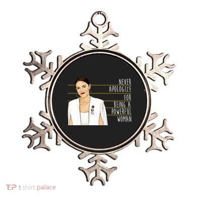 AOC Alexandria Ocasio Cortez Powerful Woman Quote Ornament