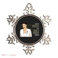 AOC Alexandria Ocasio Cortez Powerful Woman Quote Ornament thumb 0