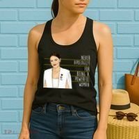 AOC Alexandria Ocasio Cortez Powerful Woman Quote Women's Tank Top thumb 2