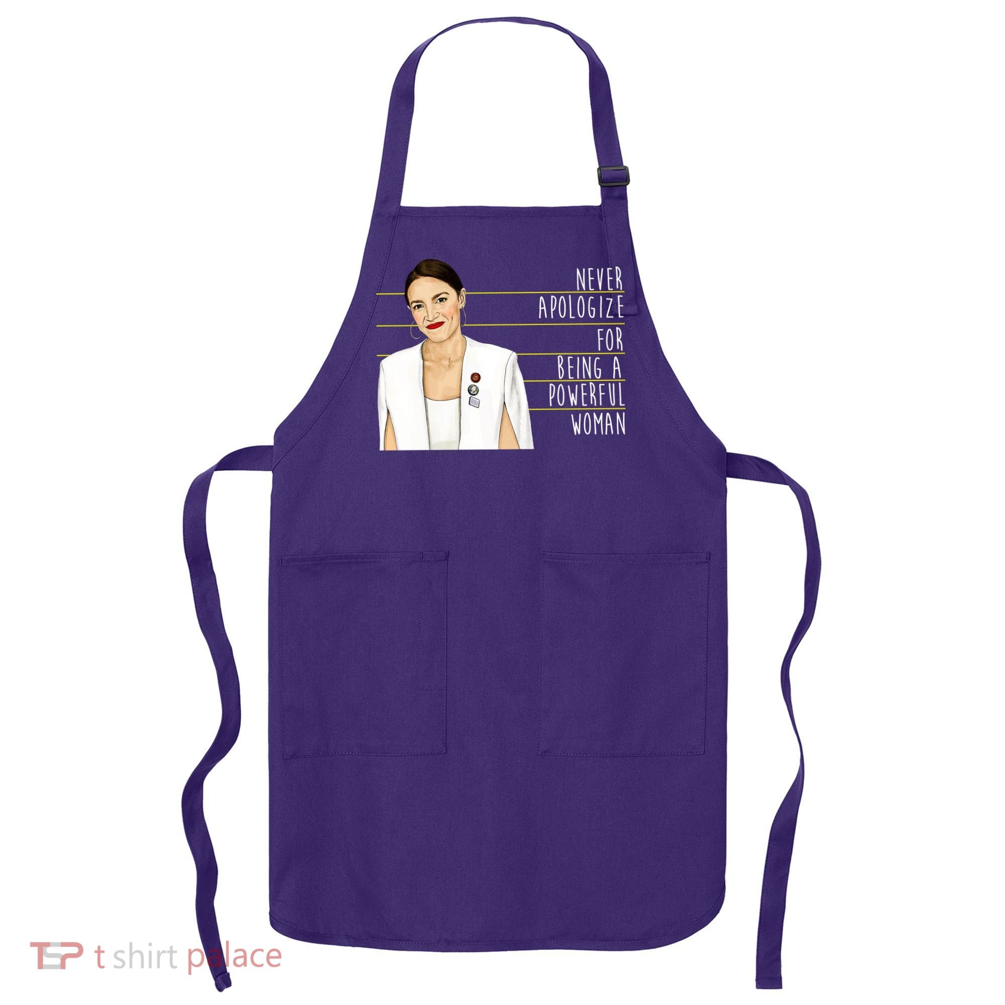 AOC Alexandria Ocasio Cortez Powerful Woman Quote Apron