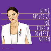 AOC Alexandria Ocasio Cortez Powerful Woman Quote Baby Bodysuit thumb 2