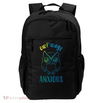 Always Anxious Owl Funny Backpack