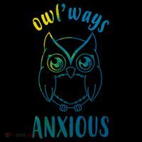 Always Anxious Owl Funny Coaster thumb 2