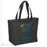 Always Anxious Owl Funny Tote Bag thumb 2