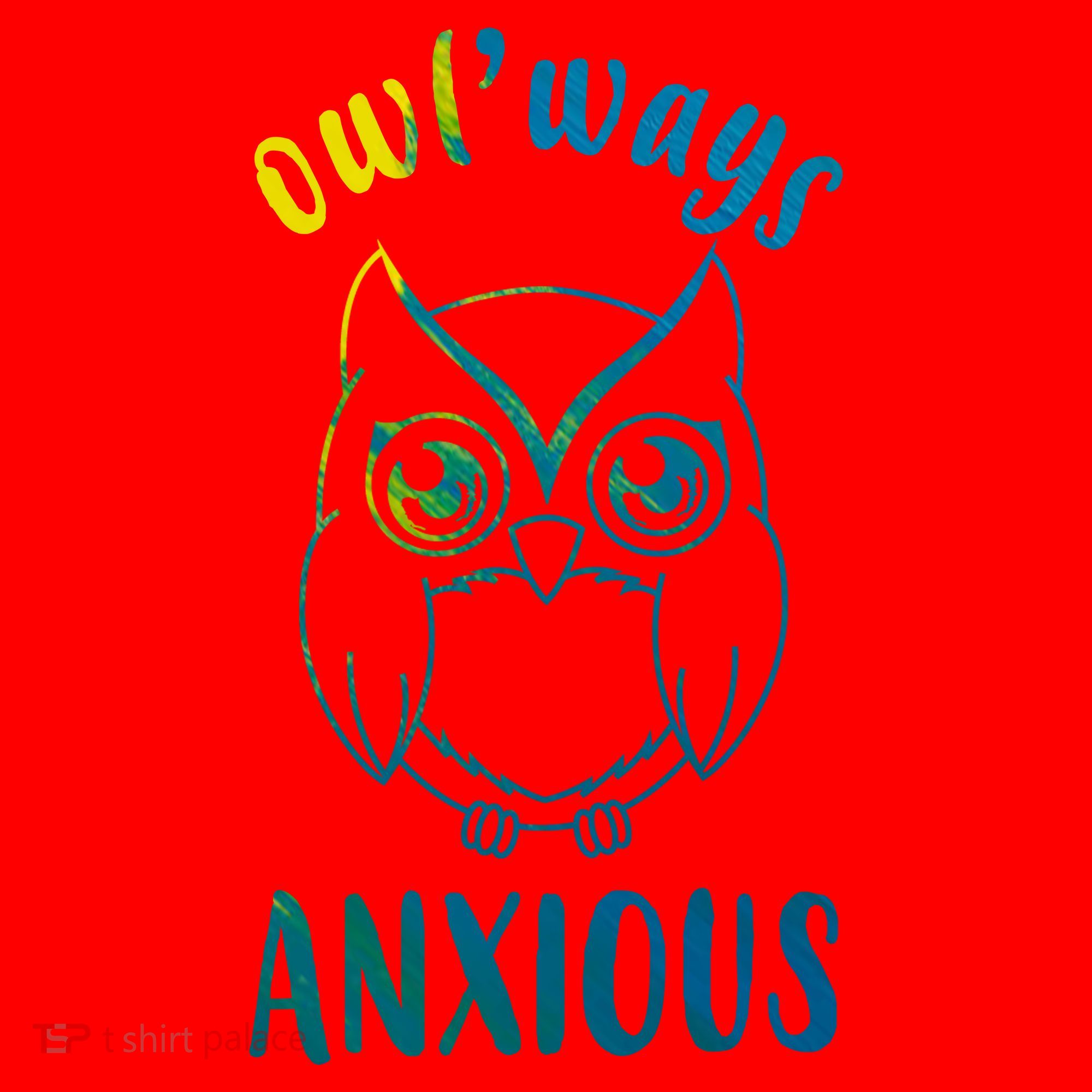 Always Anxious Owl Funny Santa Hat