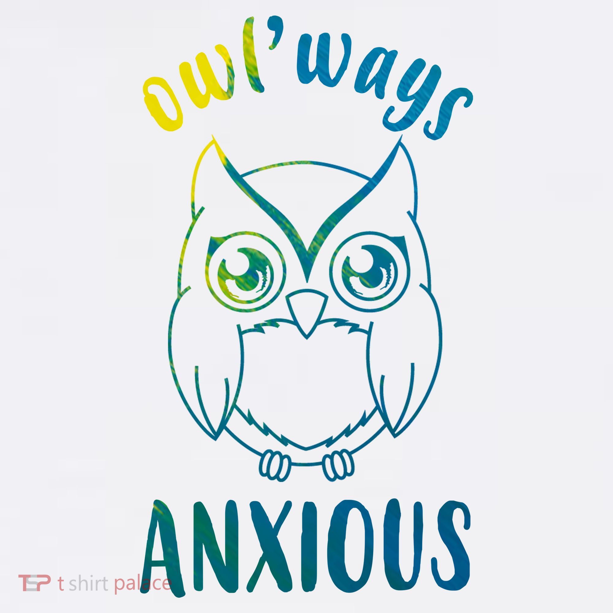Always Anxious Owl Funny Apron