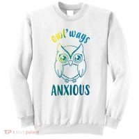 Always Anxious Owl Funny Sweatshirt thumb 0