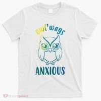Always Anxious Owl Funny T-Shirt thumb 0