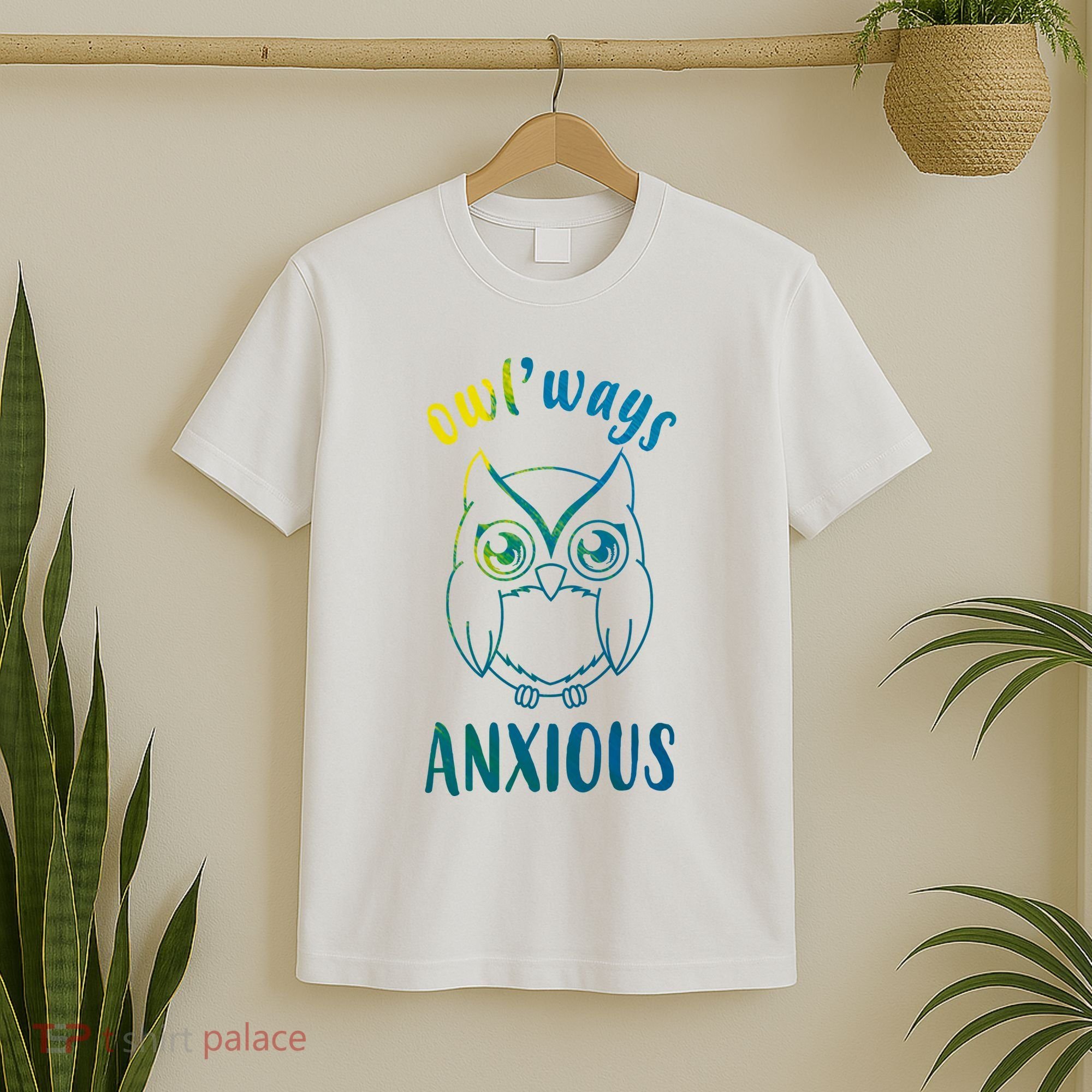 Always Anxious Owl Funny T-Shirt